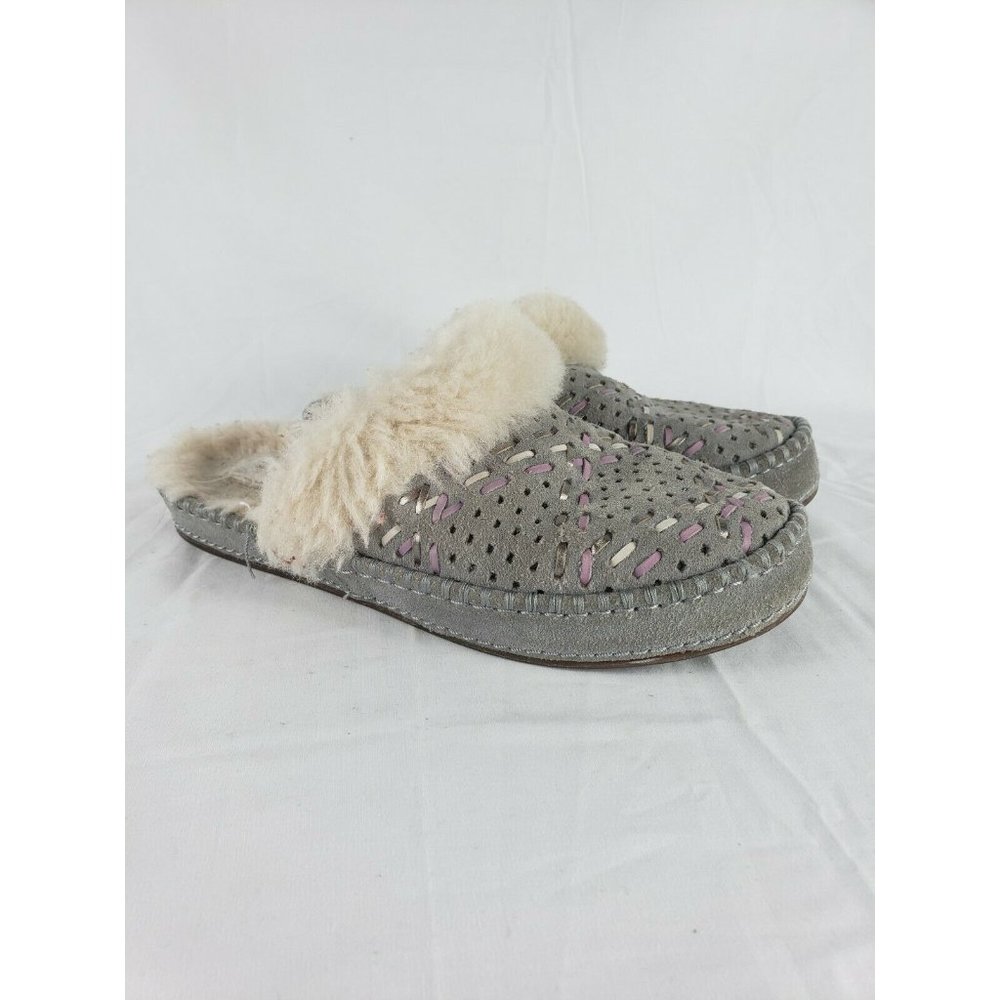 UGG Womens Aira Tehuano Gray Passion Slippers Sz 7 - Picture 2 of 10